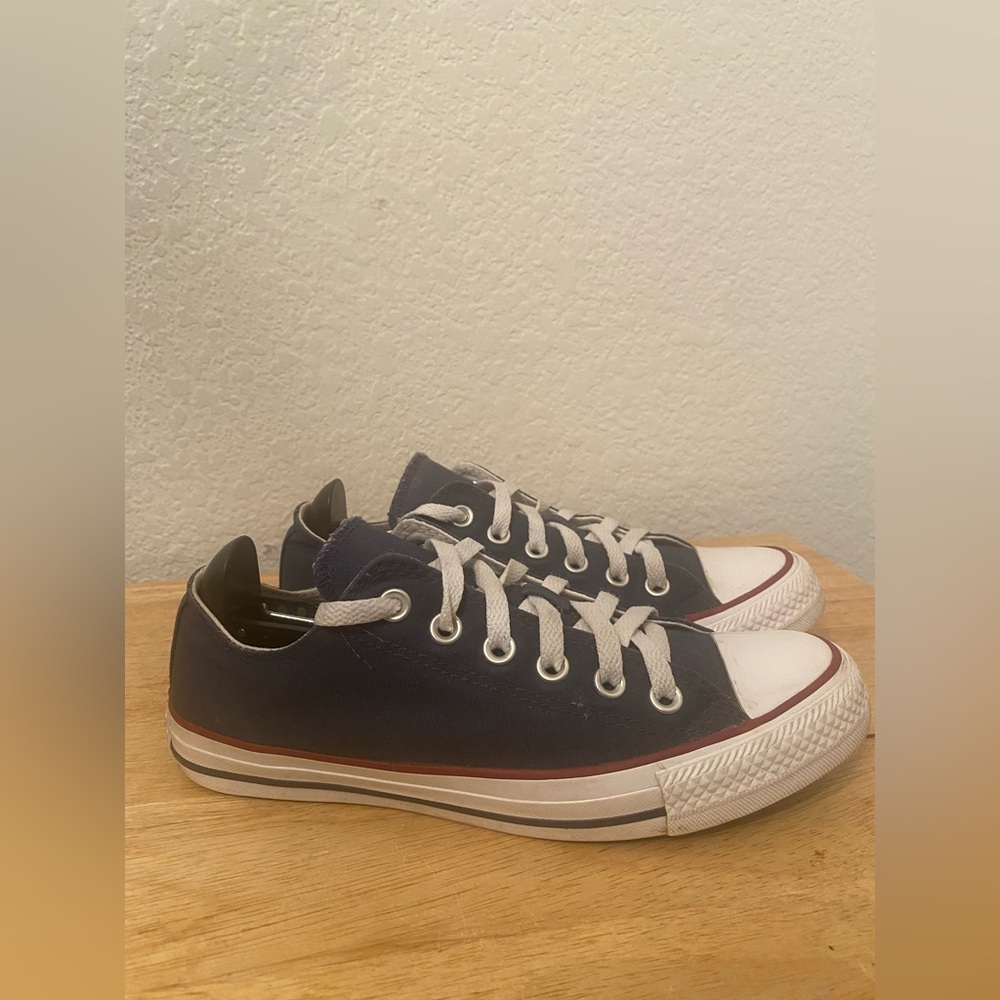Converse Navy and White Low-Top Sneakers